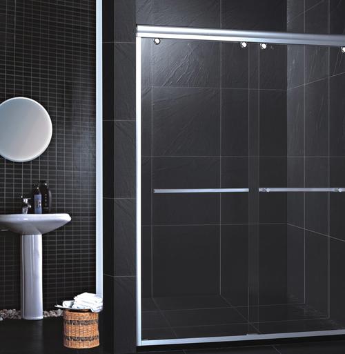 佛山品牌 专业生产淋浴房厂家 直销铝合金双活动卫生间隔断